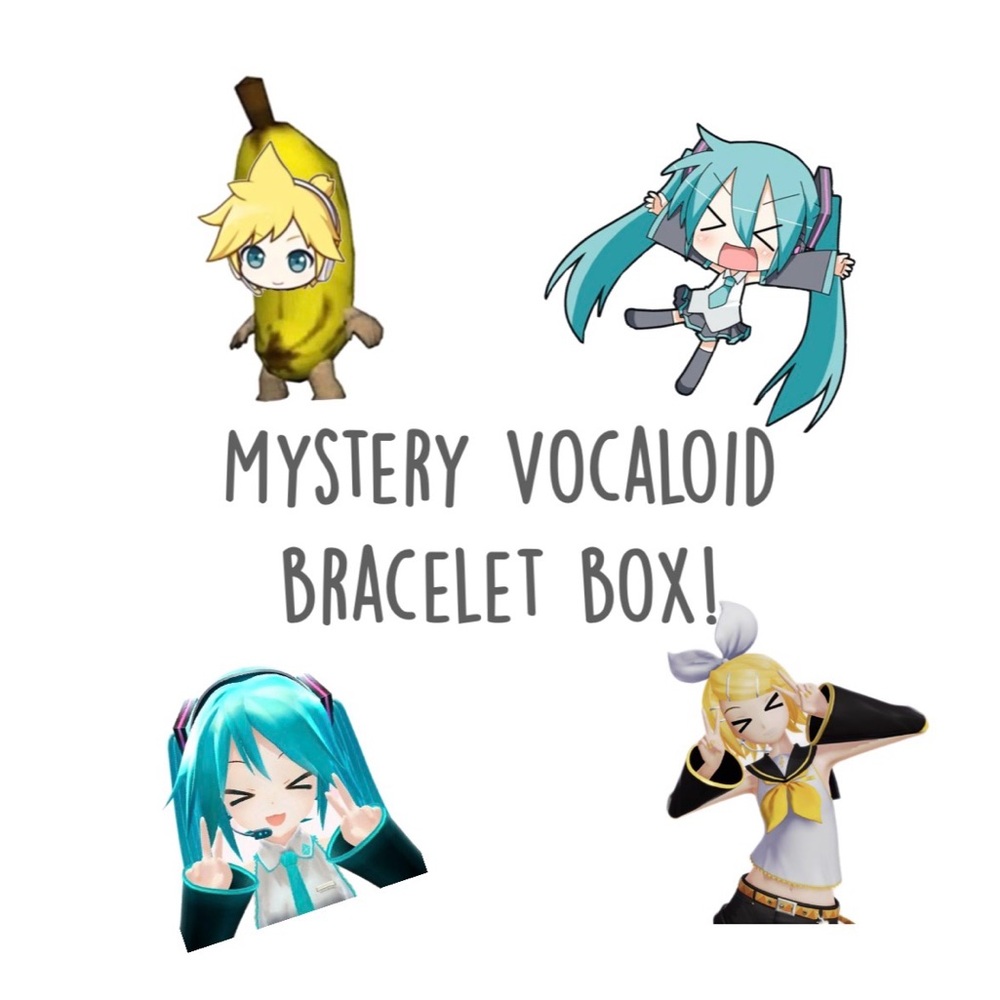 Mystery Vocaloid Bracelet Box - Homemade Beaded/Kandi Bracelets!